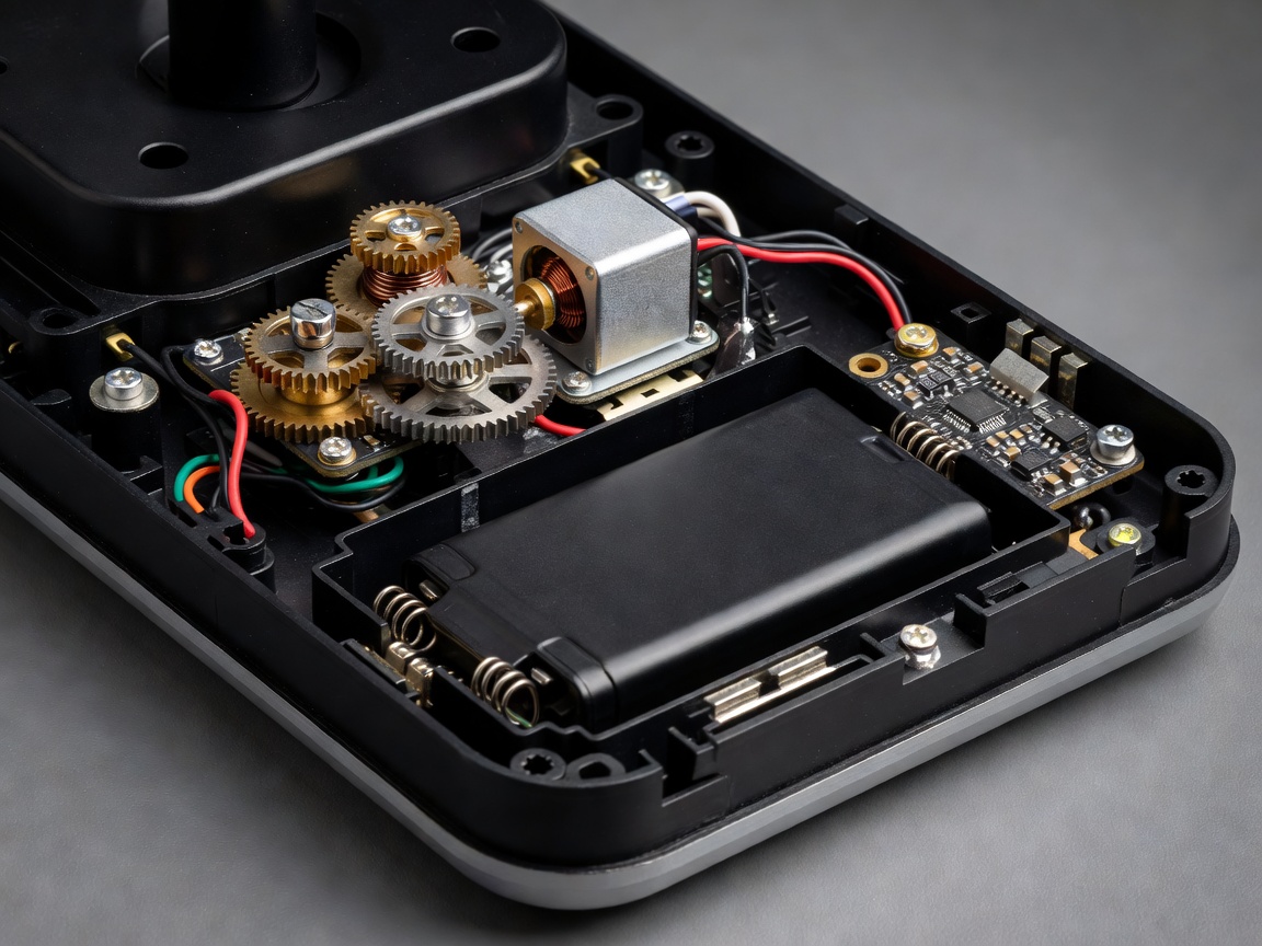 Internal mechanisms and battery compartment of an electronic lock